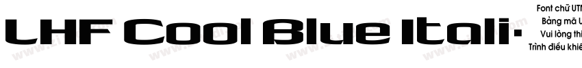 LHF Cool Blue Itali字体转换